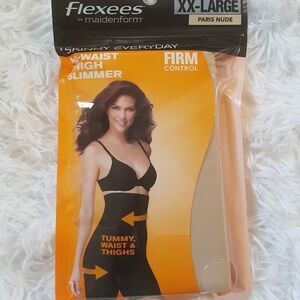 FLEXEES Hi Waist Thigh slimmer Shapewear NEW Womens Size XXL